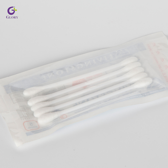 مسحات قطنية من الخشب Qtips، أداة قطنية معقمة يمكن التخلص منها