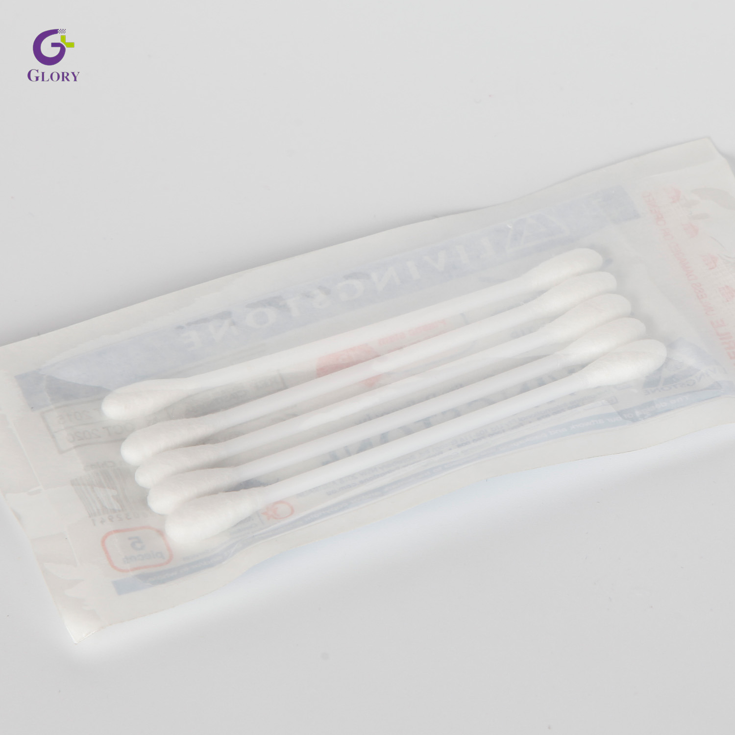 مسحات قطنية من الخشب Qtips، أداة قطنية معقمة يمكن التخلص منها