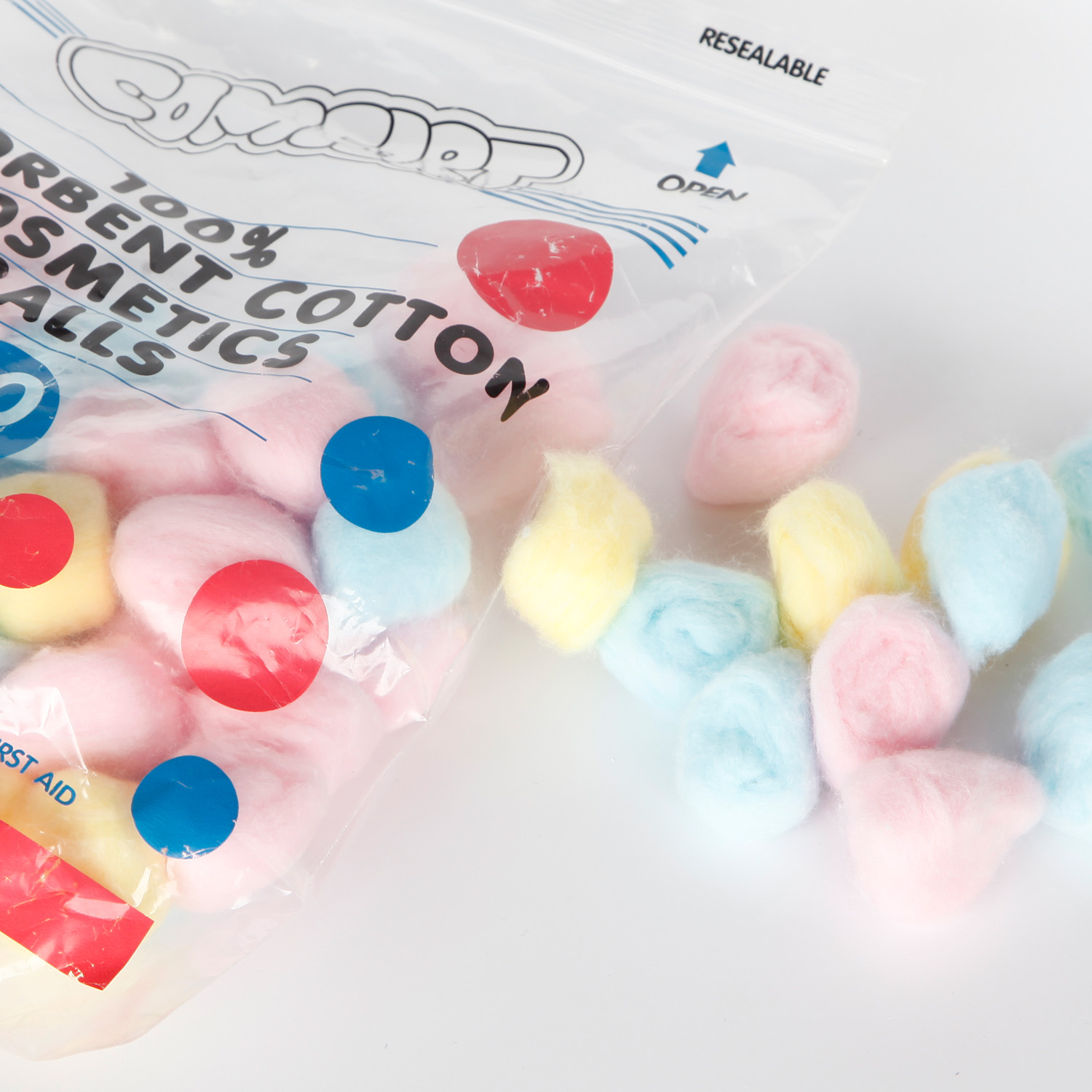  كرة قطنية ماصة للعناية بالتنظيف