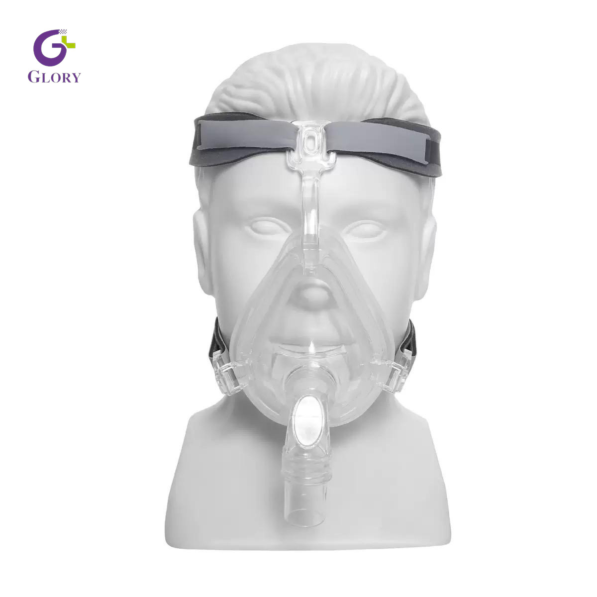 قناع CPAP، قناع طبي مريح للأنف لكامل الوجه، قناع CPAP مقاوم للتسرب وقابل للتعديل لتوقف التنفس أثناء النوم، قناع وسادة فائق النعومة لعلاج التنفس أثناء النوم
